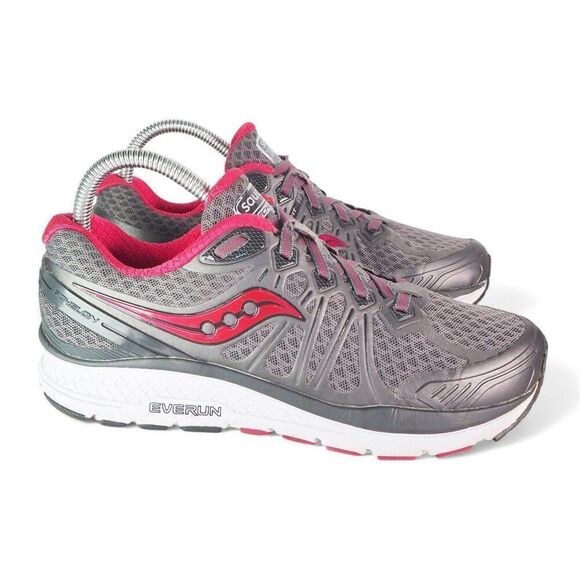 Saucony Echelon 6 Performance Running Shoes Grey / Pink S10384-1 Women's 8 - Picture 4 of 11